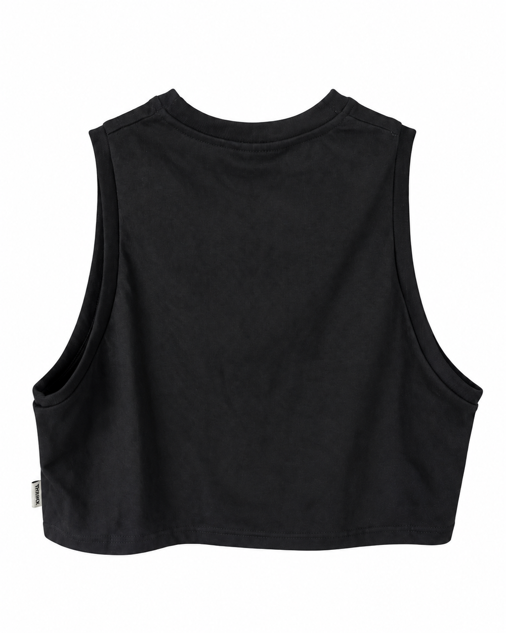 Musculosa mujer THE CRACK negra, vista posterior