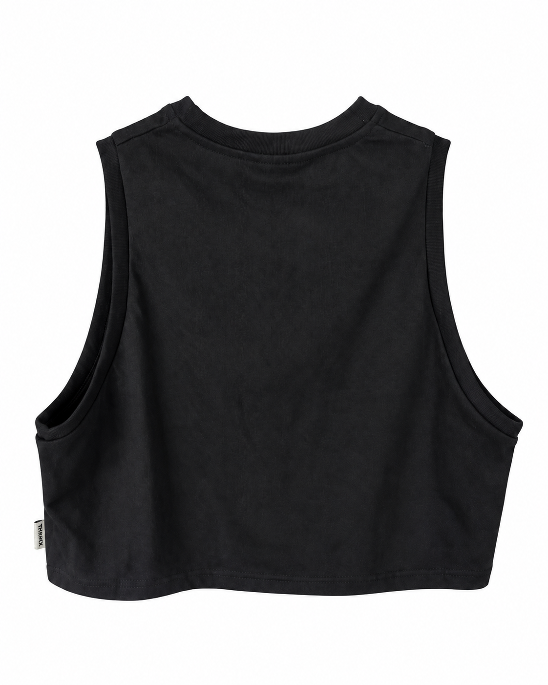 Musculosa mujer THE CRACK negra, vista posterior